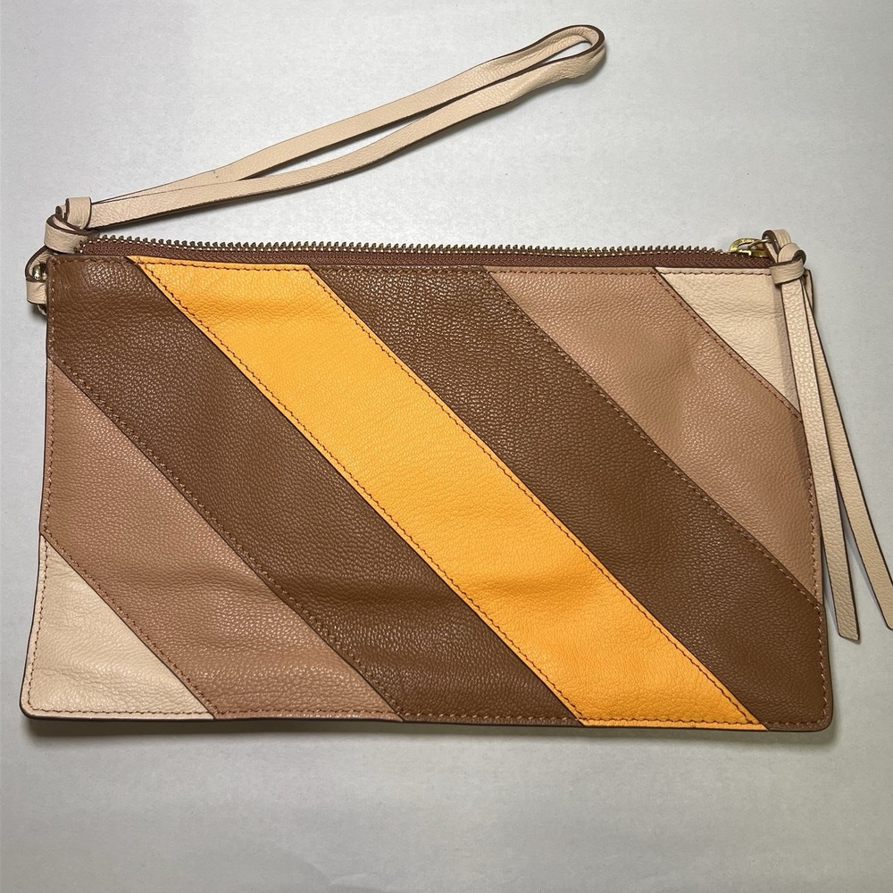 Lucky Brand multicolor Leather Wristlet Clutch